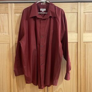 Joseph & Feiss Deep Red Dress Shirt